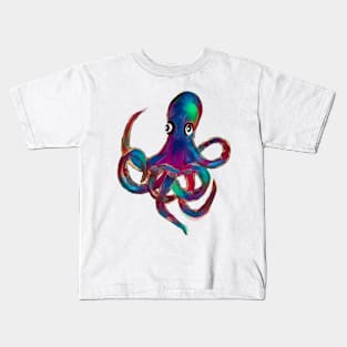 Rainbow Octopus Kids T-Shirt